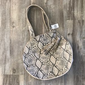 NWT Snakeskin Shoulder Bag